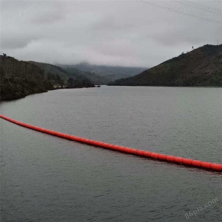 内河拦船索水库大跨度钢丝绳连接拦漂浮体