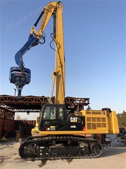 广州改装挖掘机打桩臂、加长臂专业快速