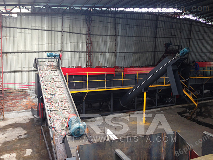 回收废料工业膜处理清洗造粒自动化生产线