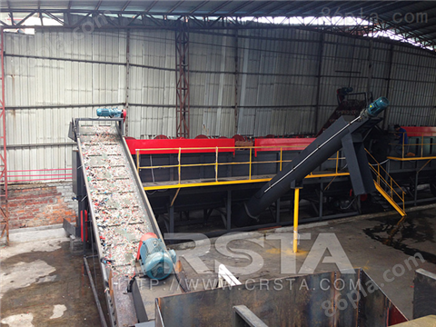 回收废料工业膜处理清洗造粒自动化生产线