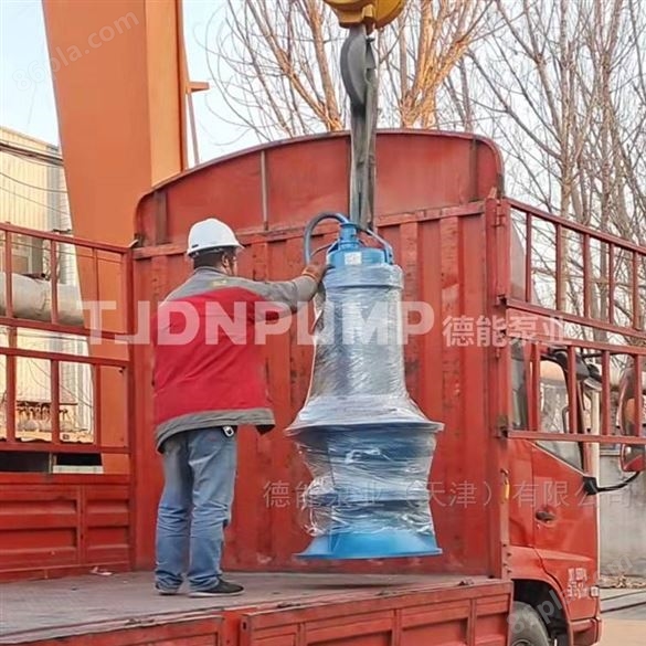井筒悬吊式安装潜水轴流泵厂家 一体化泵站