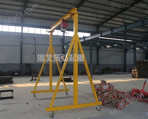 订制2吨小型龙门架-车间吊料机吊砖机