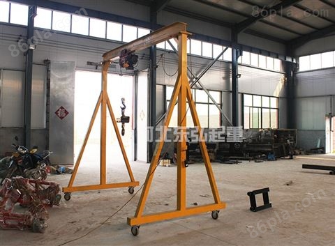 订制2吨小型龙门架-车间吊料机吊砖机
