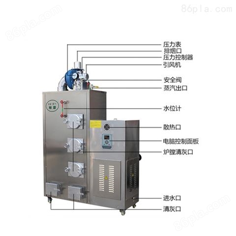 塑胶热熔机加热80KG生物质蒸汽发生器